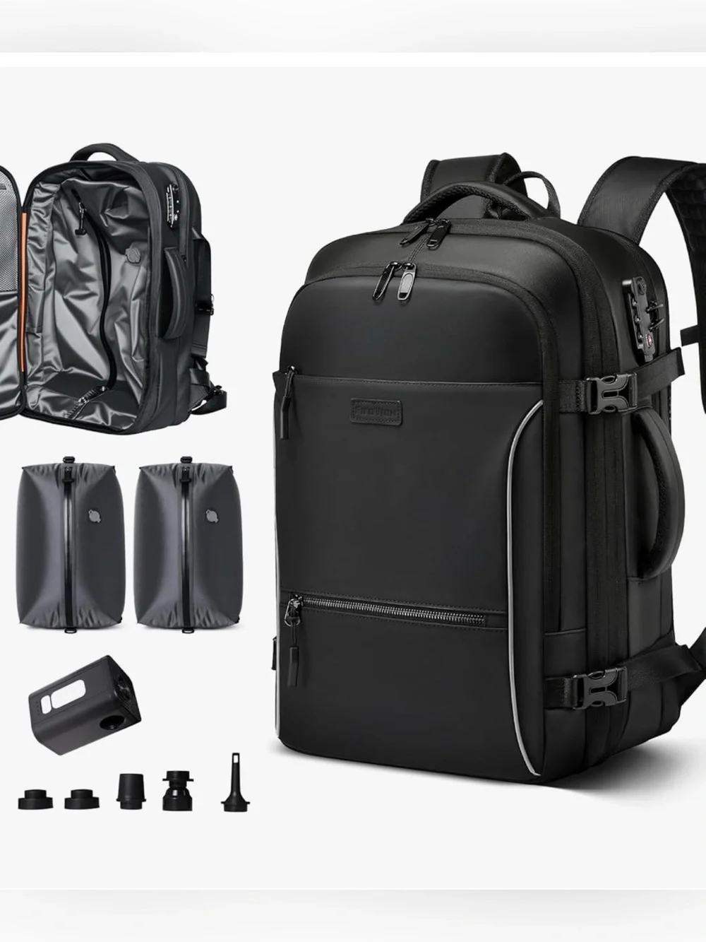 Vacuum Backpack Travel, 70L Expandable Carry On Backpack With Compression System